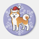 Christmas Akita Inu / Shiba Inu Magnets