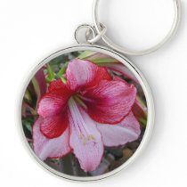 Christmas Amaryllis Keychain