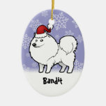 Christmas American Eskimo Dog / German Spitz Christmas Tree Ornament