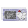 Christmas American Eskimo Dog / German Spitz Photo Greeting Card
