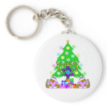 Christmas and Chanukah Holiday Keychain