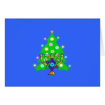 Christmas and Hanukkah Together Card