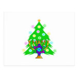 Christmas and Hanukkah Together Post Card