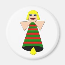 Christmas Angel Bell Magnet