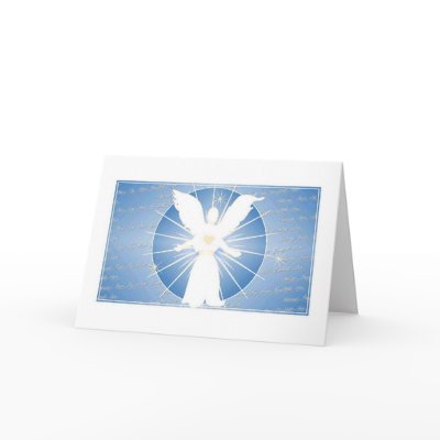 Christmas Angel Blessing Card by RealPotential