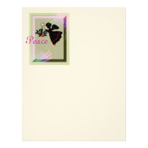 Christmas Angel Custom Letterhead