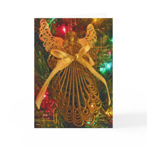 Christmas Angel of Peace Ornament Card