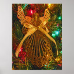 Christmas Angel of Peace Ornament Poster