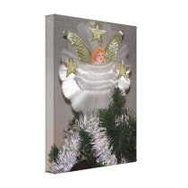 Christmas Angel Wrapped Canvas Print
