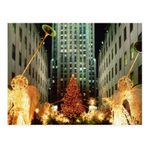 Christmas at Rockefeller Centre Postcards