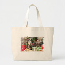 Christmas - Australian Shepherd - Gunnie Canvas Bag