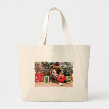 Christmas - Australian Shepherd - Molly Canvas Bags