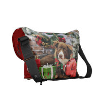 Christmas - Australian Shepherd - Molly Courier Bags