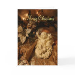 Christmas Baby Jesus Manger Statue Card