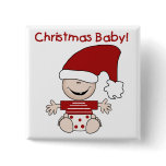 Christmas Baby T-shirts and Gifts Button