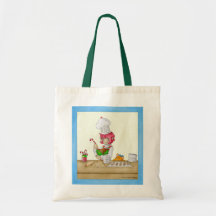 Christmas Baking Elf Tote Bag