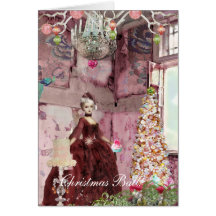 Christmas Ball invitation Greeting Cards
