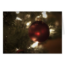 Christmas Ball Ornament Card
