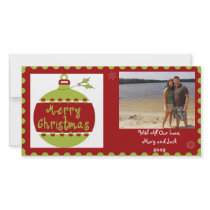 Christmas Ball Photo Card