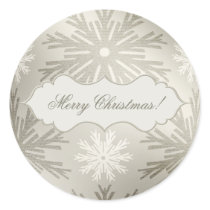 Christmas Ball Snowflakes Silver stickers