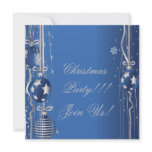 Christmas Balls And Ribbons Party  Invitation