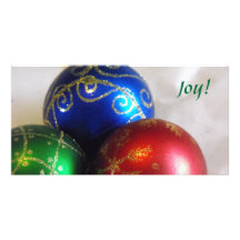 Christmas Balls Photo Cards