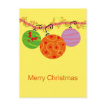 Christmas balls post card