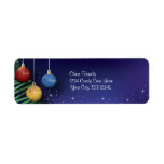 Christmas Balls Return Address Labels