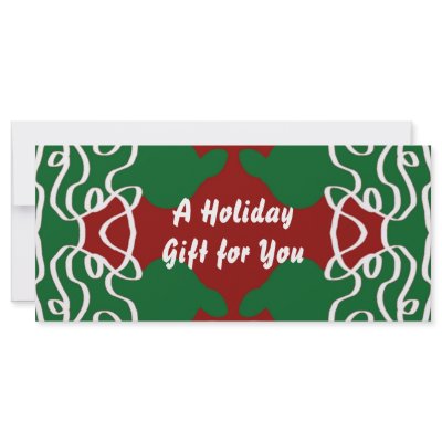 Christmas Bandanna Gift Certificate template by jan4insight