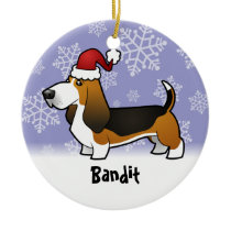 Christmas Basset Hound (add your pets name)
