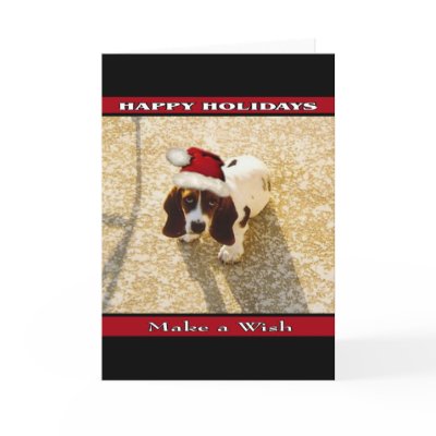 Christmas Bassett Hound Cards by mydoggieworld
