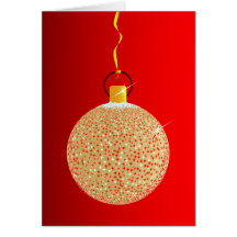 Christmas Bauble Card.