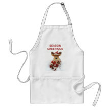 Christmas Bear In The Snow Aprons