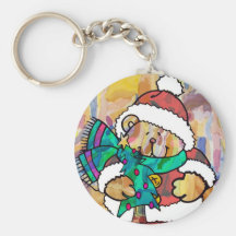 CHRISTMAS BEAR KEYCHAIN