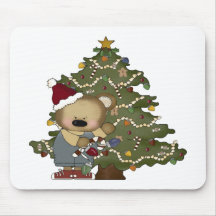 Christmas Bear Mouse Pad
