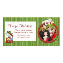 Christmas Bears Holiday Photo Card