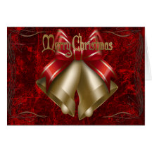 Christmas Bell in Red Greeting Card