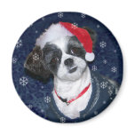 Christmas Belle Santa Hat Magnet