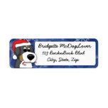 Christmas Bernese Mountain Dog Return Address Labels