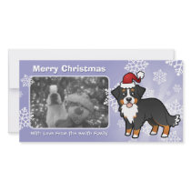 Christmas Bernese Mountain Dog Photo Greeting Card