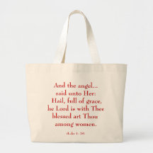 Christmas Bible Quote Tote Bag