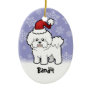 Christmas Bichon Frise (add your pets name)