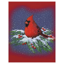 CHRISTMAS BIRD: CARDINAL: ART