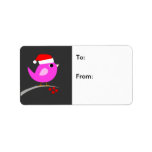 Christmas Bird Gift Tags Personalized Address Labels