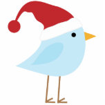 Christmas Bird Ornament Photo Cut Out