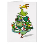 christmas birds greeting cards