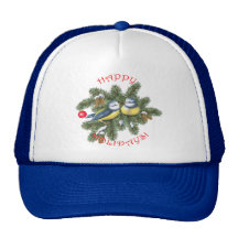 Christmas Birds Mesh Hat