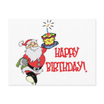 Christmas Birthday Postcard