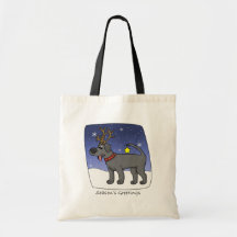 Christmas Black Lab Bag