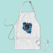 Christmas - Blue Snowflake - Doberman - Rocky aprons